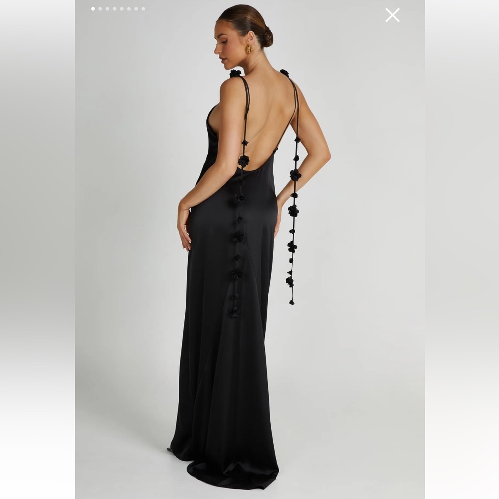 Meshki elenora rose gown black
